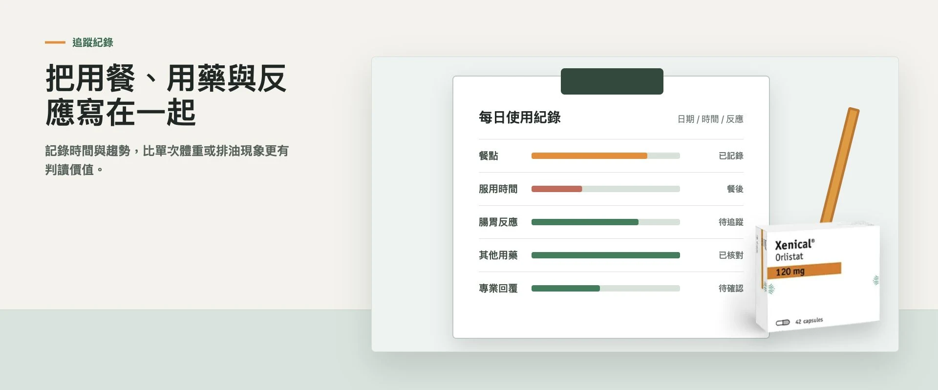 記錄餐點脂肪